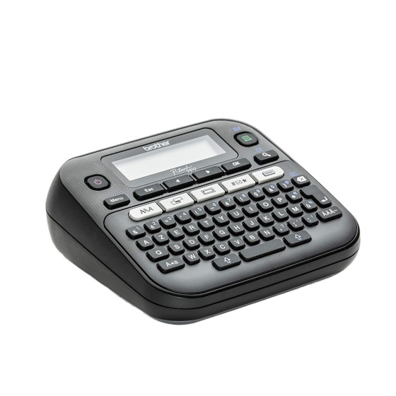 Etiqueteuse portable, Clavier AZERTY, Rubans TZe jusqu'à 12mm, Coupe manuelle (PT-D210VP)