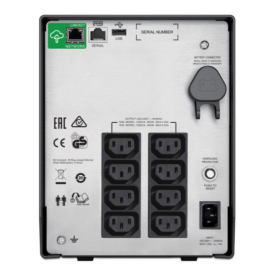 Onduleur line-interactive APC Smart-UPS smc 1500VA - 230V (SMC1500IC)