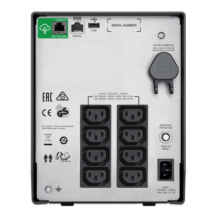 Onduleur line-interactive APC Smart-UPS smc 1500VA - 230V (SMC1500IC)