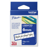 Ruban Brother TZE111 Noir - Cassette a Brother d'origine (TZE111)