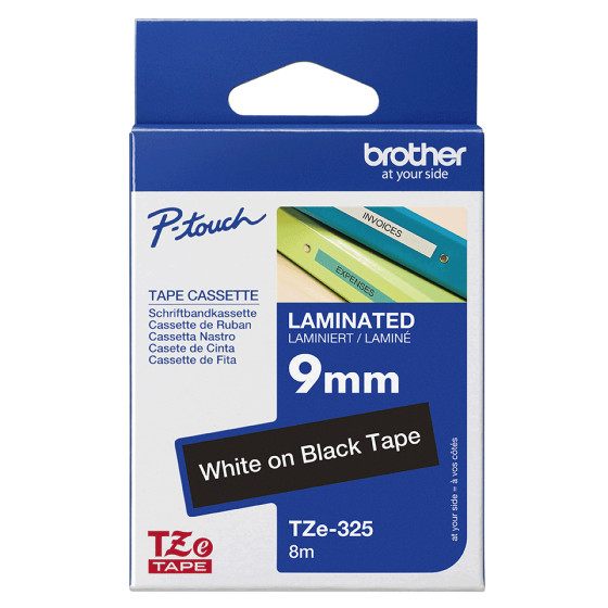 Ruban Brother TZE325 Noir - Cassette a Brother d'origine (TZE325)
