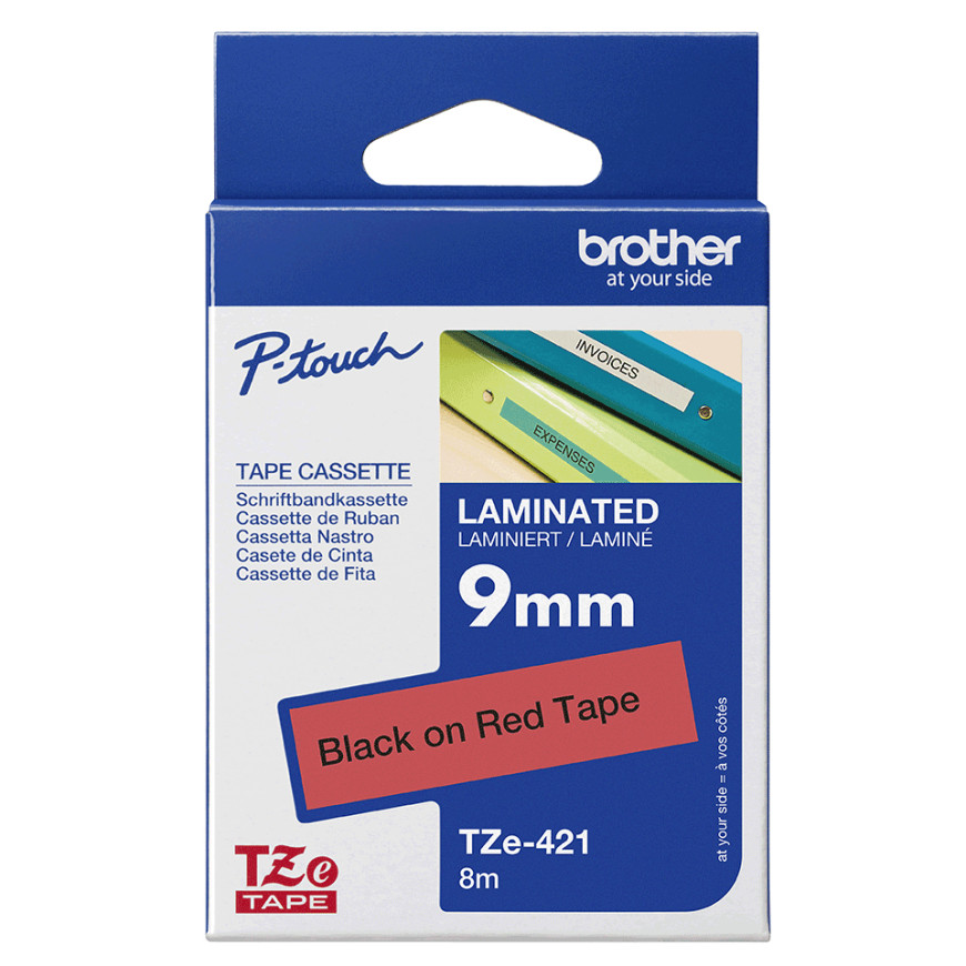 Ruban Brother TZE421 Noir - Cassette a Brother d'origine (TZE421)