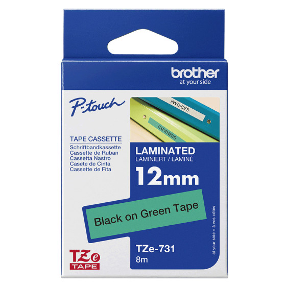 Ruban Brother TZE731 Noir - Cassette a Brother d'origine (TZE731)