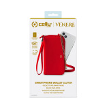 Etui Portefeuille Celly VENERE Etui Portefeuille Universel - Rouge (VENERERD)
