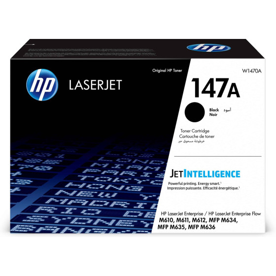 Toner HP 147A noir - HP LaserJet d'origine (W1470A)