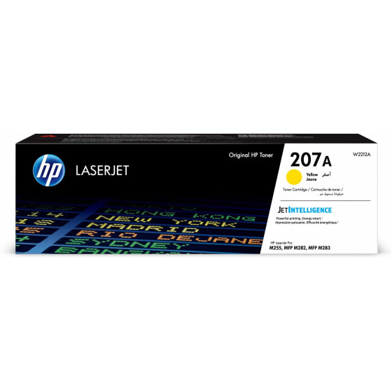 Toner HP 207A jaune (W2212A) - HP LaserJet d'origine