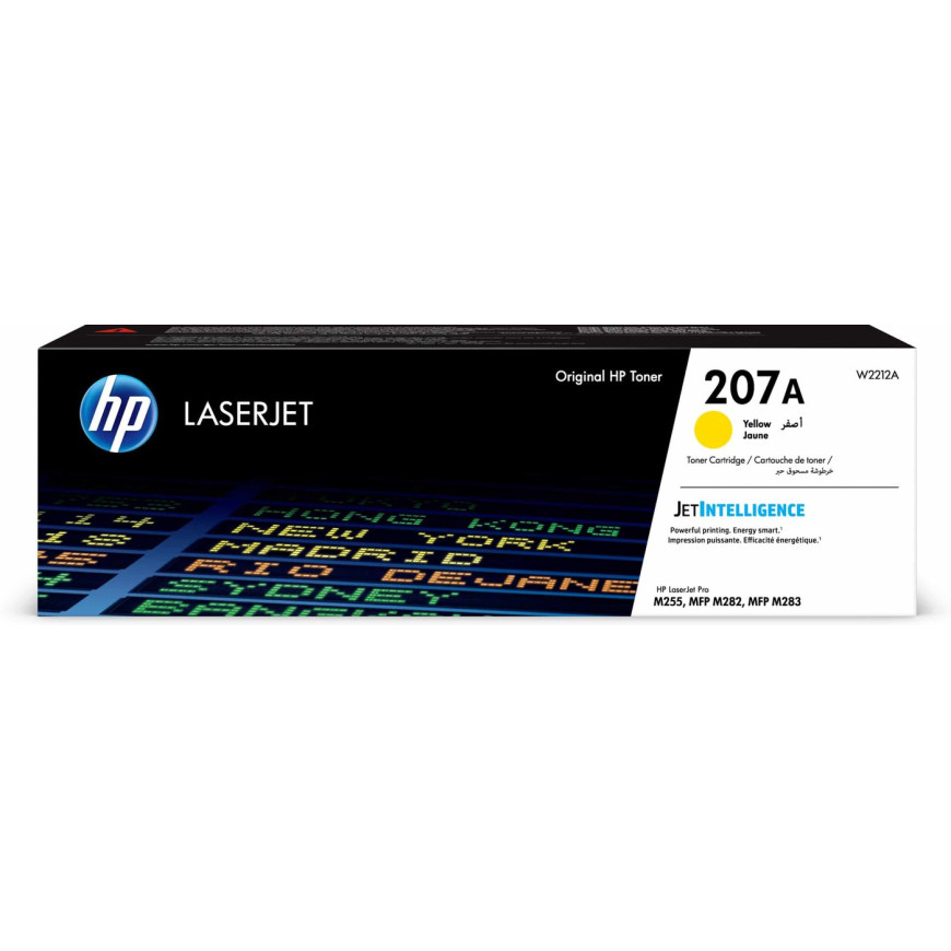 Toner HP 207A jaune (W2212A) - HP LaserJet d'origine