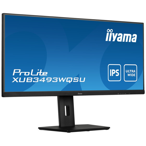 Écran plat de PC Iiyama prolite XUB3493WQSU-B5 86,4 CM (34") 3440 X 1440 pixels ultrawide quad HD LED noir (XUB3493WQSU-B5)