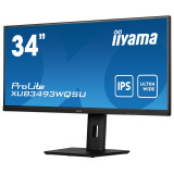 Écran plat de PC Iiyama prolite XUB3493WQSU-B5 86,4 CM (34") 3440 X 1440 pixels ultrawide quad HD LED noir (XUB3493WQSU-B5)