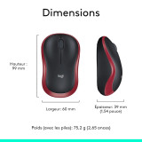 Souris Logitech Wireless mouse M185 R (910-002237)