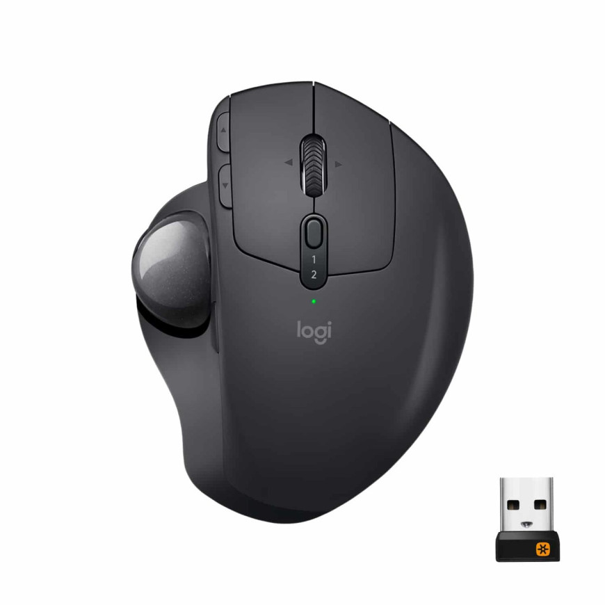 Logitech Souris MX Ergo Blutooth Mouse Graphite (910-005179)