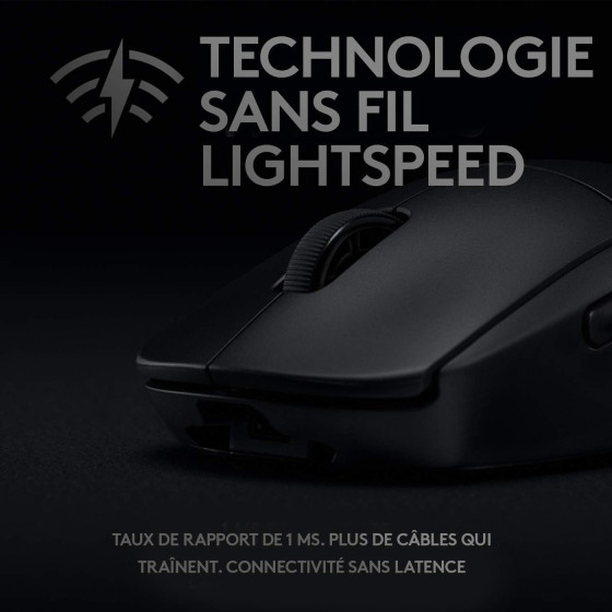 Souris gaming sans fil Logitech G Pro pour les professionnels d'eSport