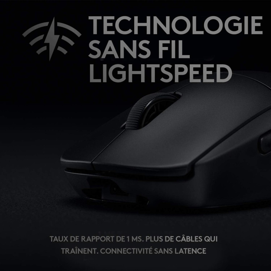 Souris gaming sans fil Logitech G Pro pour les professionnels d'eSport