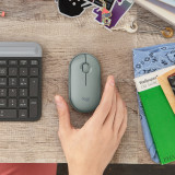Souris sans fil Bluetooth Logitech Pebble M350 Eucalyptus (910-005720)