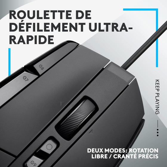 Souris gaming filaire Logitech G502 X (910-006139)