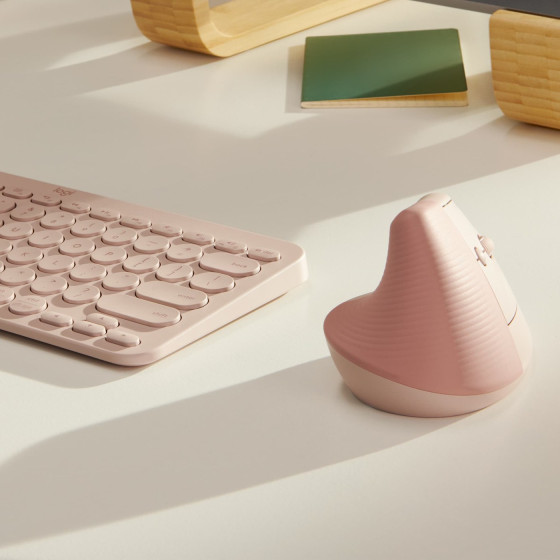 Souris sans fil souris Logitech sans Fil Bluetooth Lift Rose (910-006478)