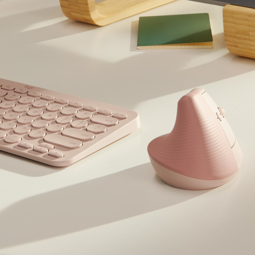 Souris sans fil souris Logitech sans Fil Bluetooth Lift Rose (910-006478)