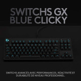 Clavier gaming rétroéclairé mécanique Logitech G PRO - Noir Français Azerty (920-009390)