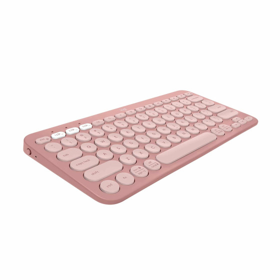 Logitech Pebble Keys 2 K380s Mini Clavier sans fil Bluetooth - Rose (920-011805)
