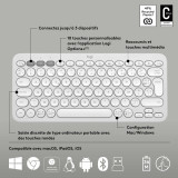 LOGITECH COMBO Pebble 2 Combo Clavier et souris sans fil Blanc (920-012210)