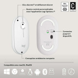 LOGITECH COMBO Pebble 2 Combo Clavier et souris sans fil Blanc (920-012210)