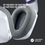 Casque Gaming sans Fil LOGITECH G733 LIGHTSPEED RGB Blanc (981-000883)