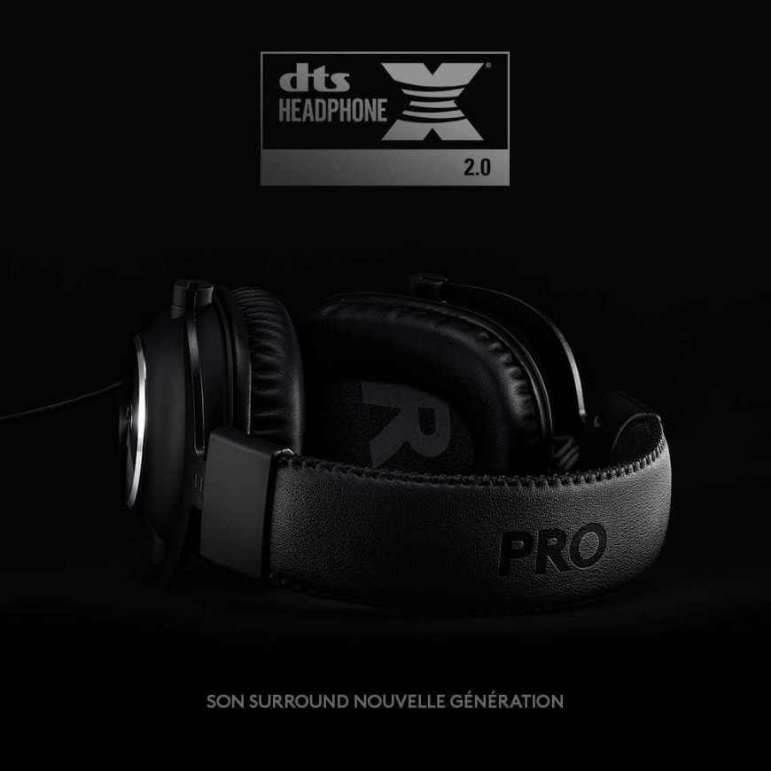 Logitech G Pro X Wireless Lightspeed Casque Gaming - Noir (981-000907)