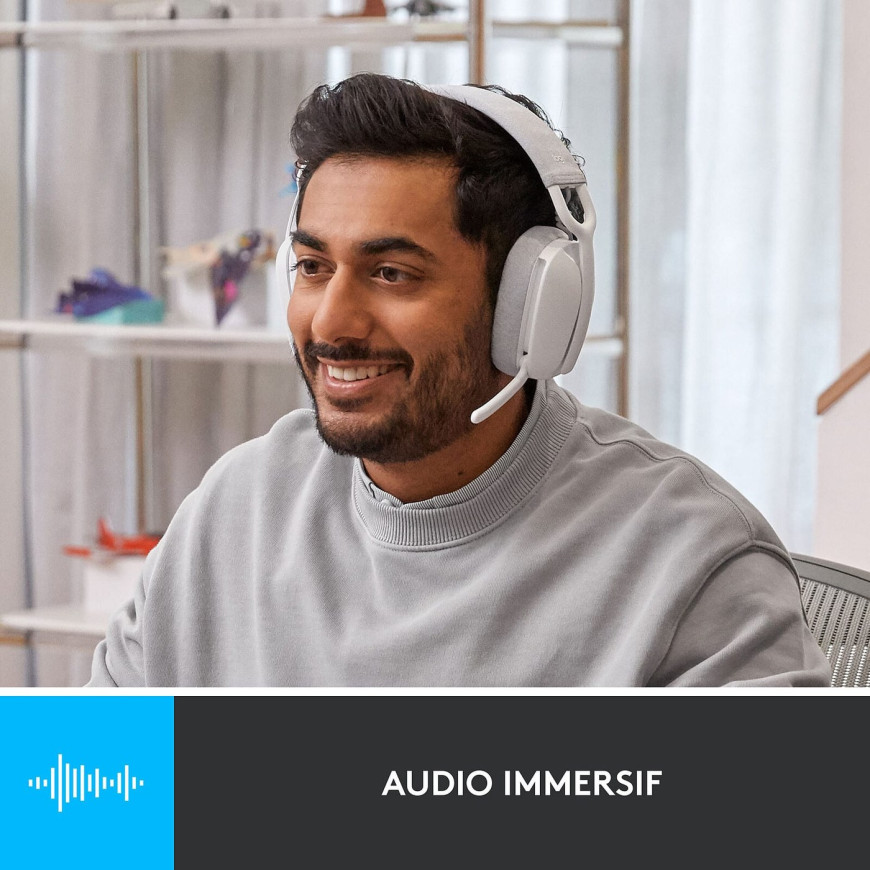 Casque Bluetooth Logitech Zone Vibe 100 Off White (981-001219)