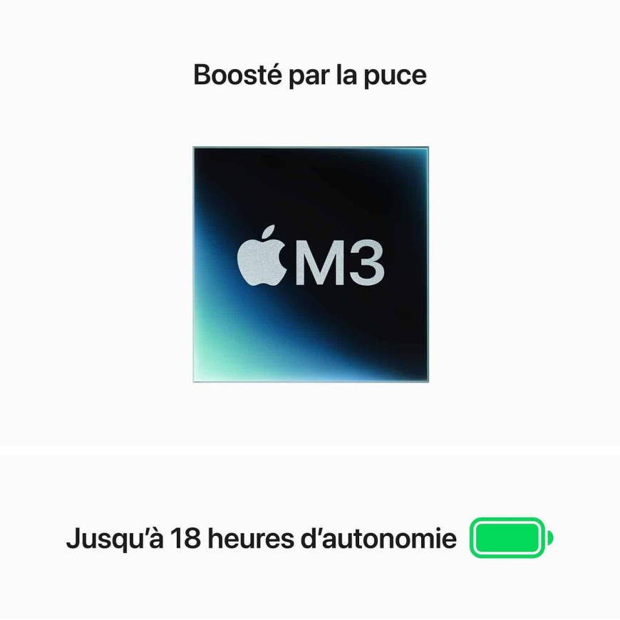 Apple MacBook Air M3 13 pouces (2024) Lumière stellaire 16 Go/256 Go (MC8J4FN/A)