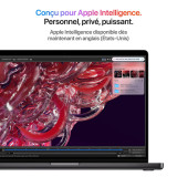 Apple MacBook Pro Air M4 14 pouces (2025) Black 16Go/512 Go (MW2U3)