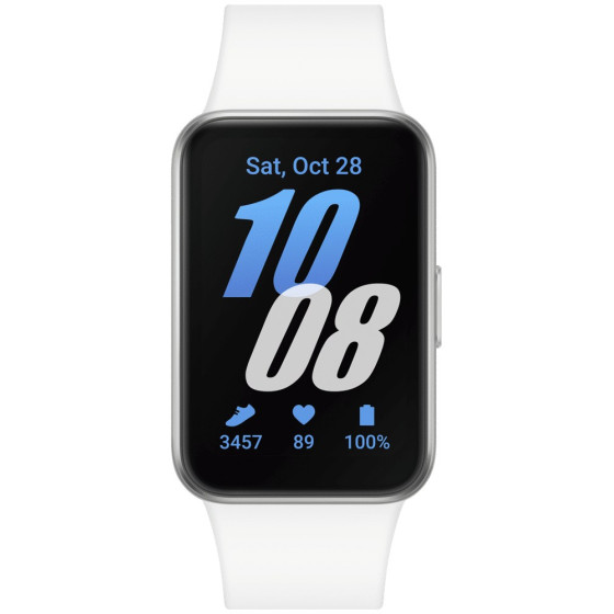 Smart Watch Samsung connectée Galaxy Fit3 – Blanc (40.0mm) (SM-R390NZSAMEA)