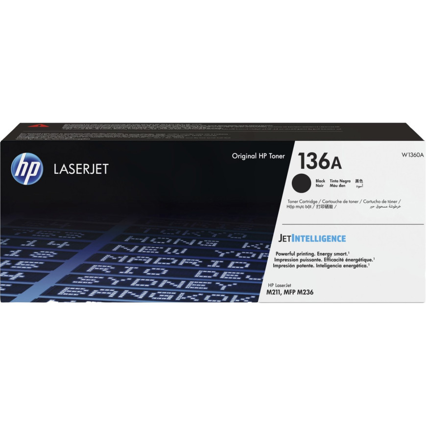 Toner HP 136A noir - HP LaserJet d'origine (W1360A)