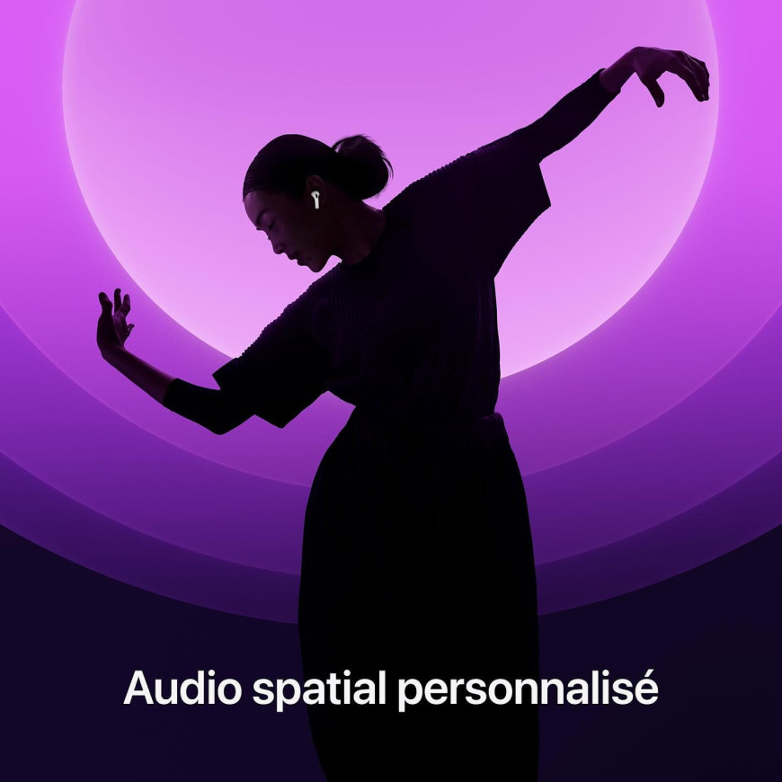 Écouteurs Apple AirPods 4 (MXP63ZM/A)