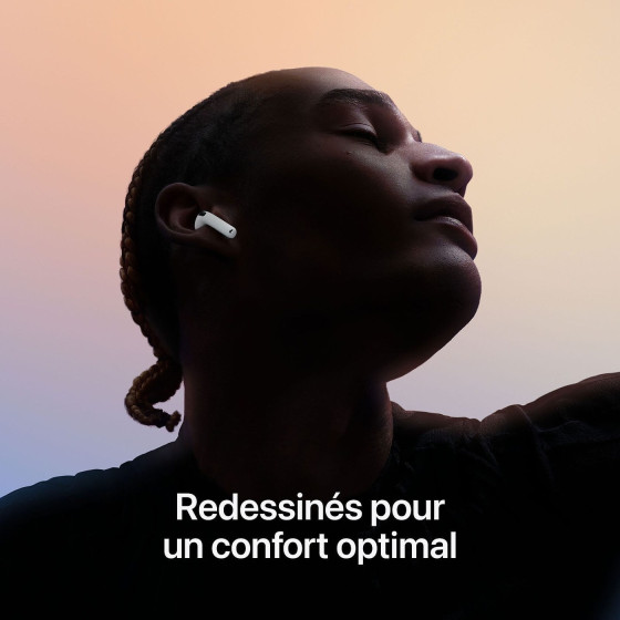 Écouteurs Apple AirPods 4 avec réduction de bruit active (MXP93ZM/A)