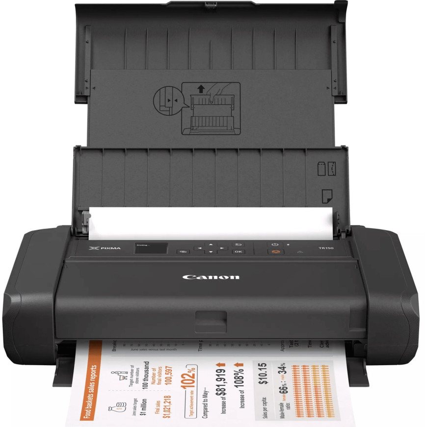 Imprimante Canon Pixma TR150 Mobile Jet d'Encre - Portable & sans Fil - 4167C026AC