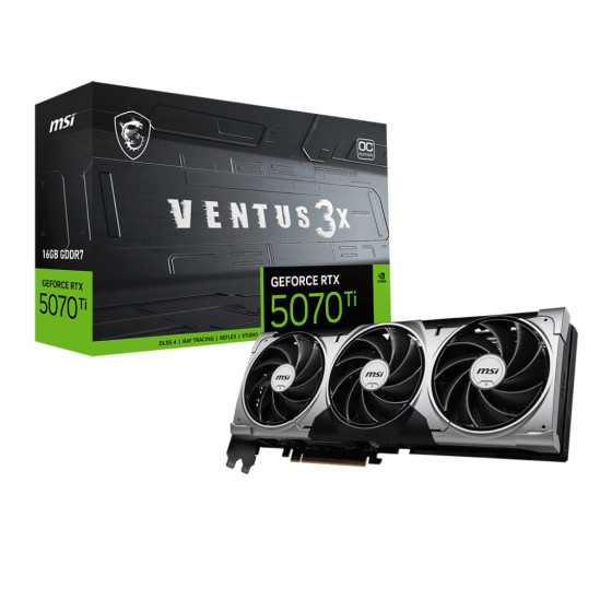 Carte Graphique MSI GeForce® RTX 5070 Ti 16G VENTUS 3X OC (912-V531-083)