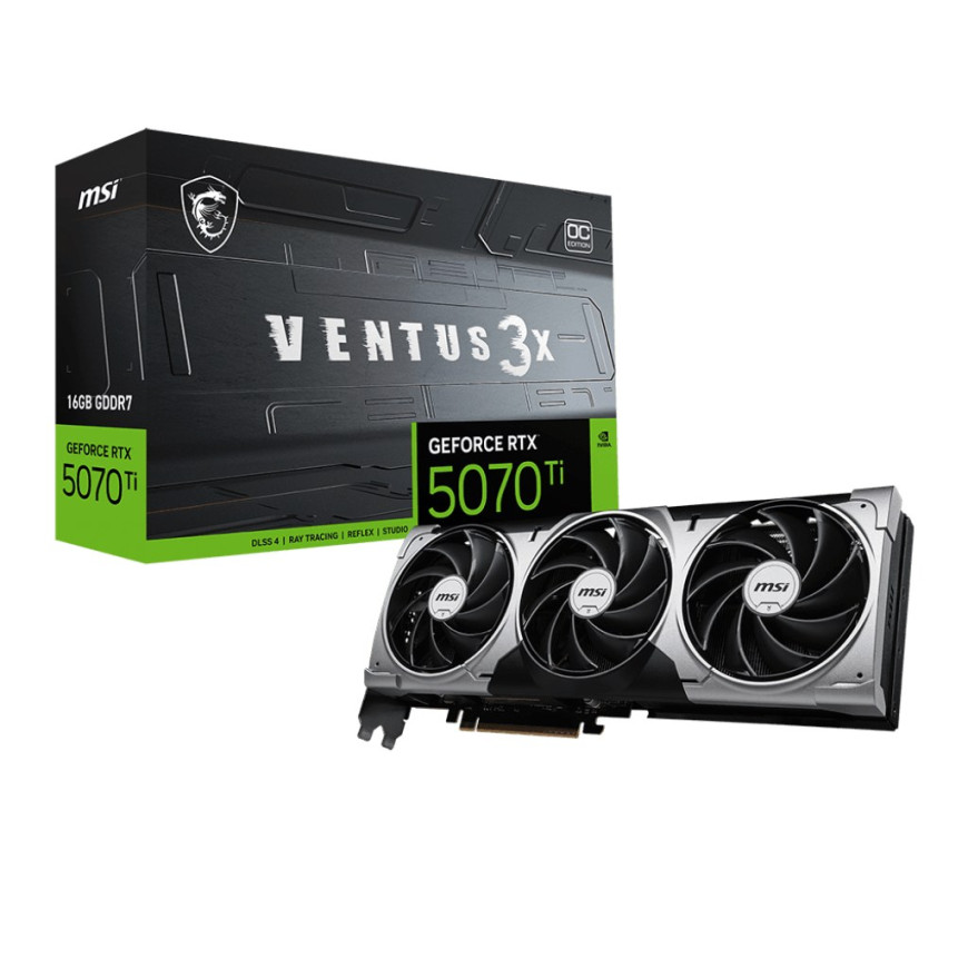 Carte Graphique MSI GeForce® RTX 5070 Ti 16G VENTUS 3X OC (912-V531-083)