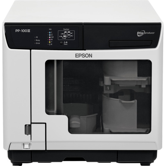 Epson Discproducer PP-100III – Duplicateur de disques Blu-ray, DVD et CD (C11CH40021)