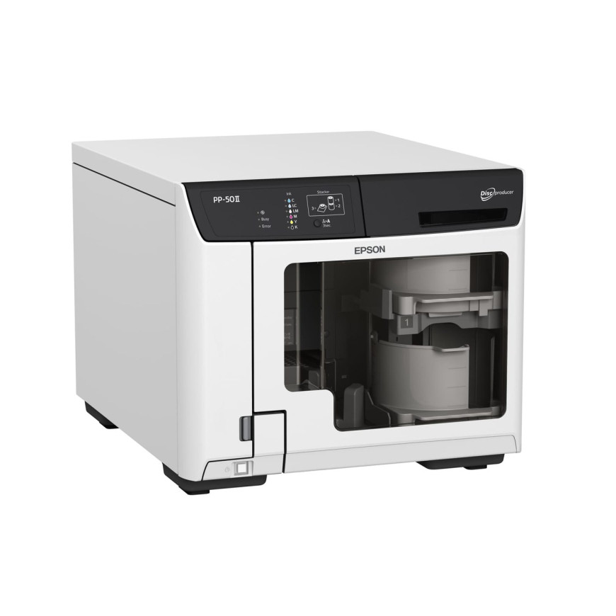 Epson Discproducer PP-50II – Duplicateur de disques Blu-ray, DVD et CD (C11CH41021)