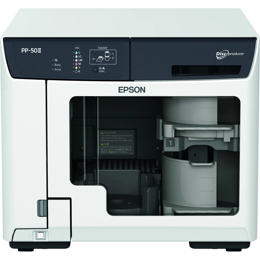 Epson Discproducer PP-50II – Duplicateur de disques Blu-ray, DVD et CD (C11CH41021)