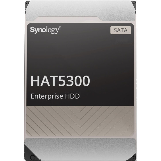 Disque dur interne Synology HAT5300 SATA 3,5" Série Enterprise HDD 12 To pour NAS (HAT5300-12T)