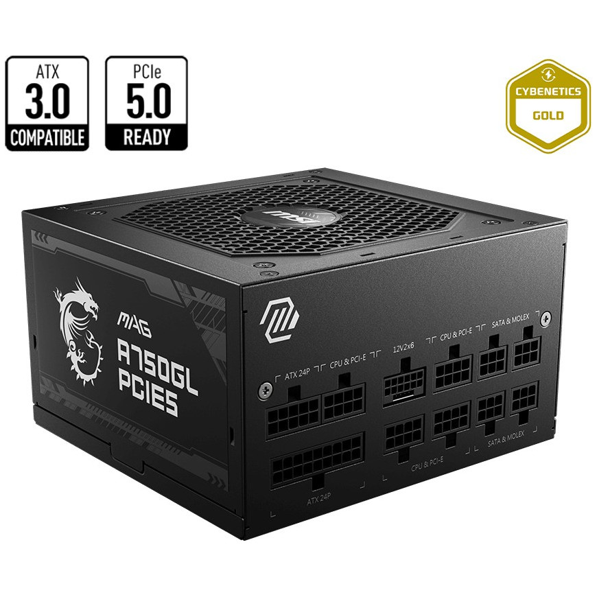 Bloc alimentation MSI MAG A750GL PCIE5 750W (306-7ZP8B11-CE0)
