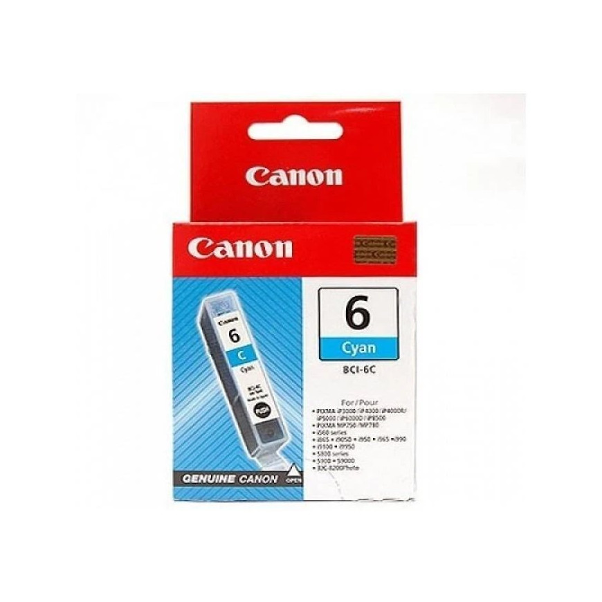 Cartouche d'encre Canon BCI-6 Cyan Original (4706A002AF)
