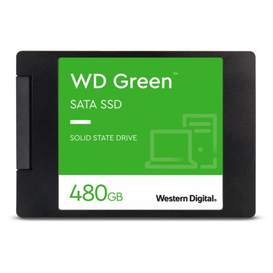 WD Green™ 480GB SATA 2.5 3D NAND SSD (WDS480G3G0A-00BJG0)