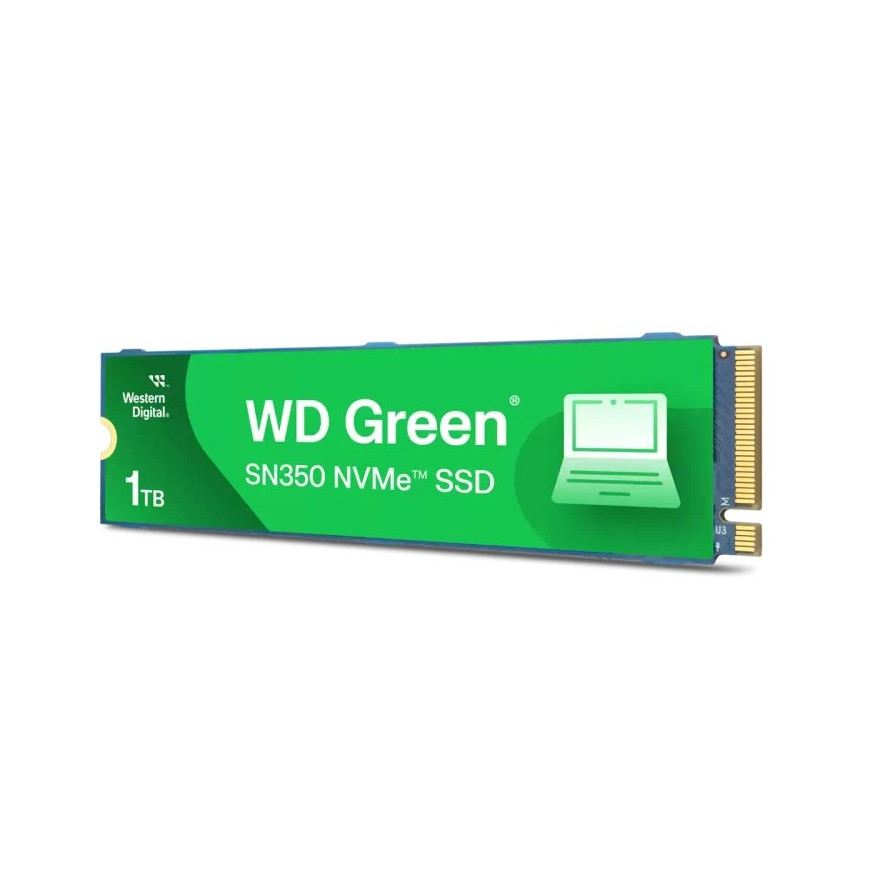 WD Green™ SN350 1TB PCIE M.2 3D NAND NVMe SSD (WDS100T3G0C-00AZL0)