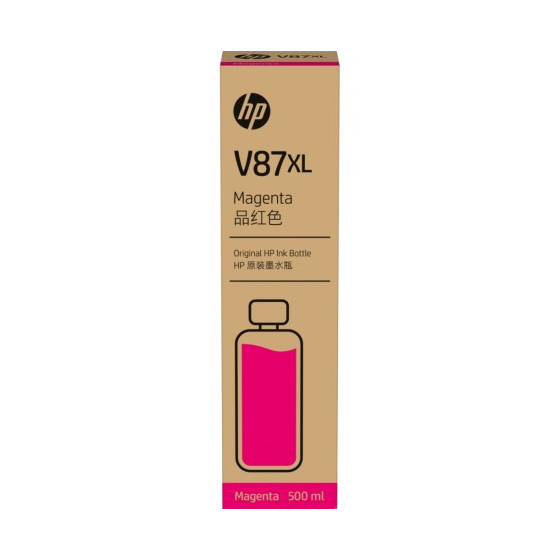 HP V87XL 500ml Magenta Bottled Ink Crtg pour T858 T908 (7FN97A)