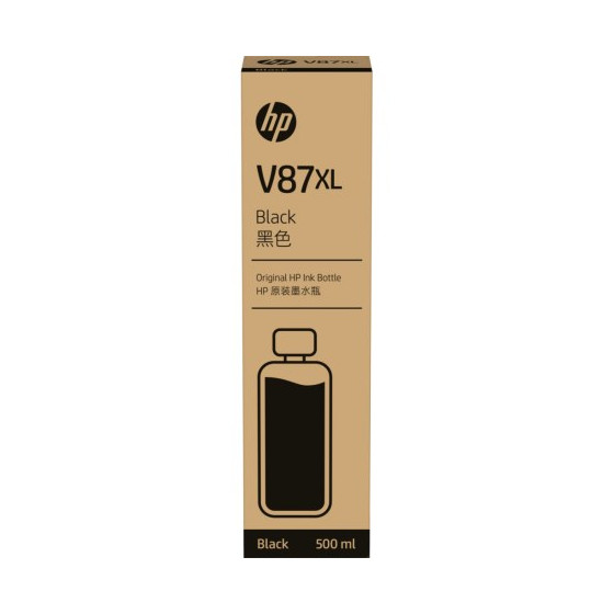 HP V87XL 500ml Black Bottled Ink Crtg pour T858 T908 (7FN98A)