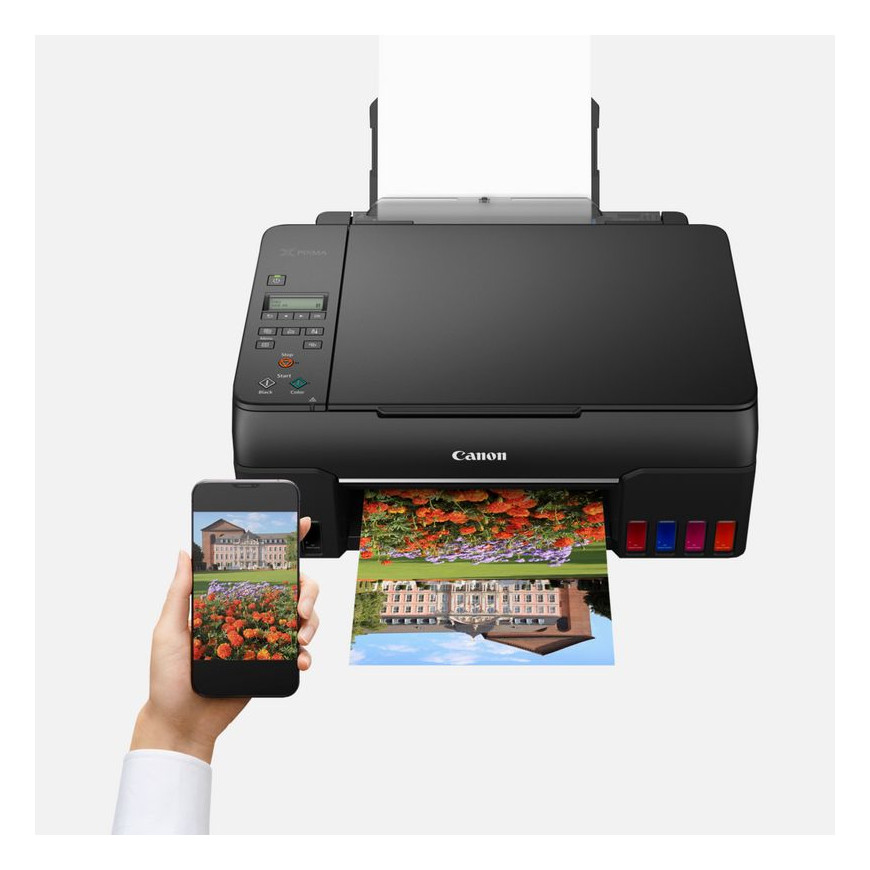 Imprimante photo jet d'encre MegaTank rechargeable 3-en-1 avec connexion sans fil Canon PIXMA G650