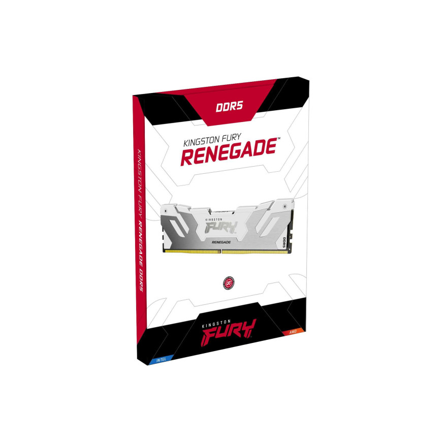 Kingston FURY Renegade RGB 32 Go (2 x 16 Go) DDR5 6400 MHz CL32 - Blanc