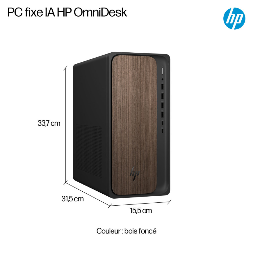 Ordinateur de bureau IA HP OmniDesk M03-0008nf